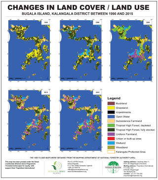 Changes in Land Cover/Land Use BUgala Island, Kalangala District between 1990 & 2015